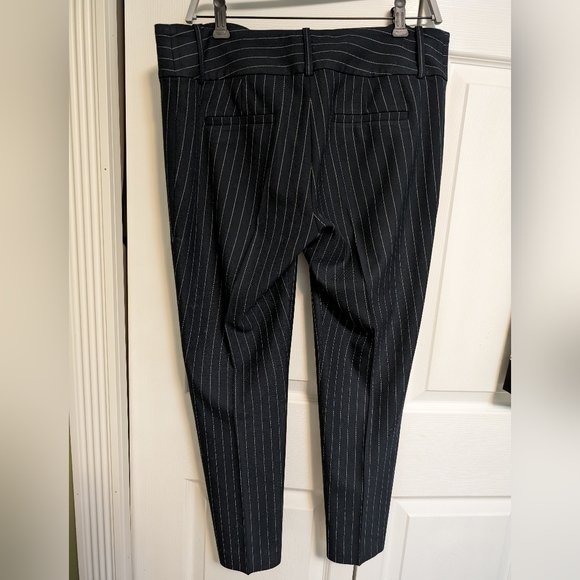 Alice + Olivia Pinstripe High Waist Trousers Sz 10 Career Workwear - Picture 2 of 10